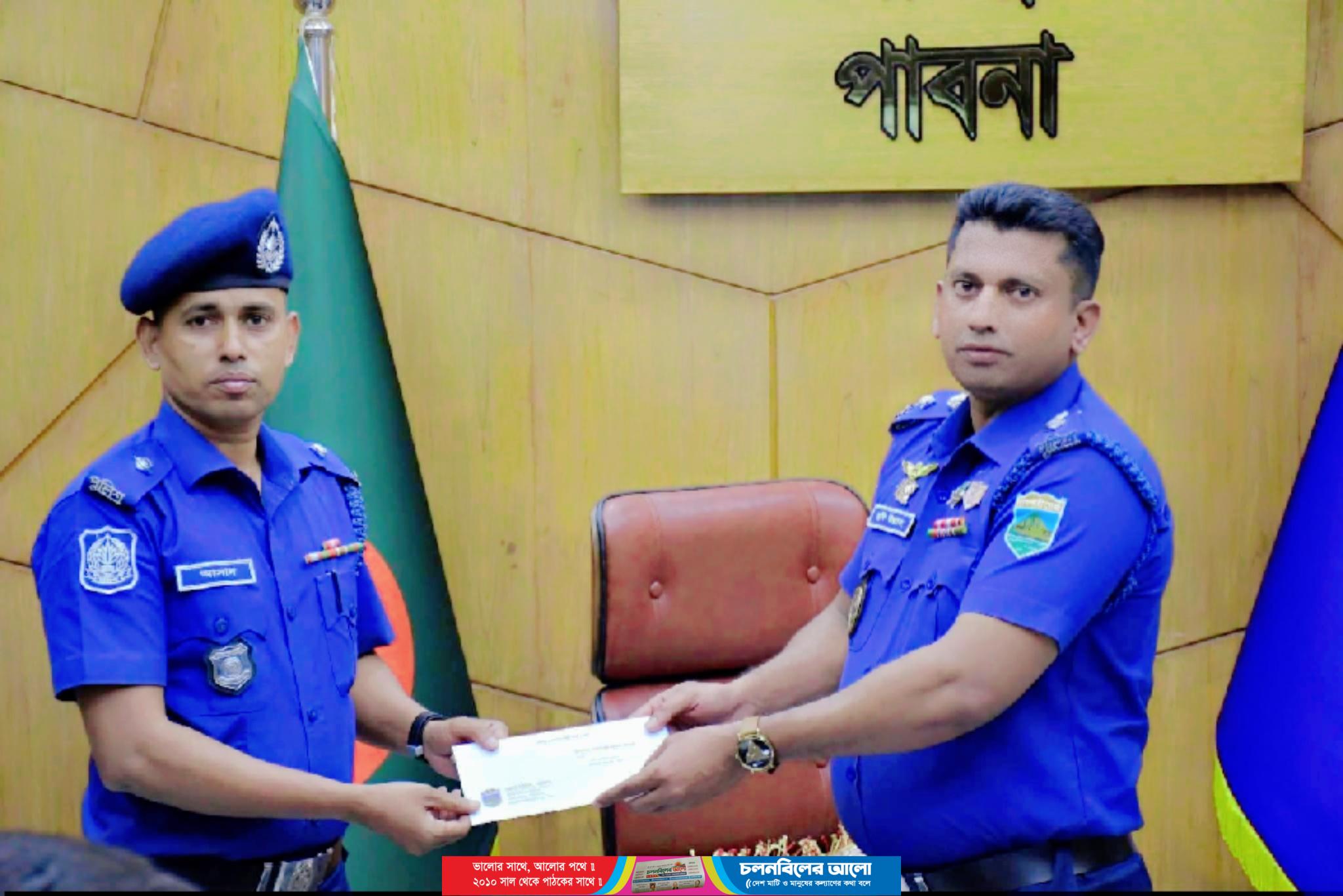 পাবনা জেলার শ্রেষ্ঠ ওসি ঈশ্বরদী থানার মো. আশাদুর রহমান