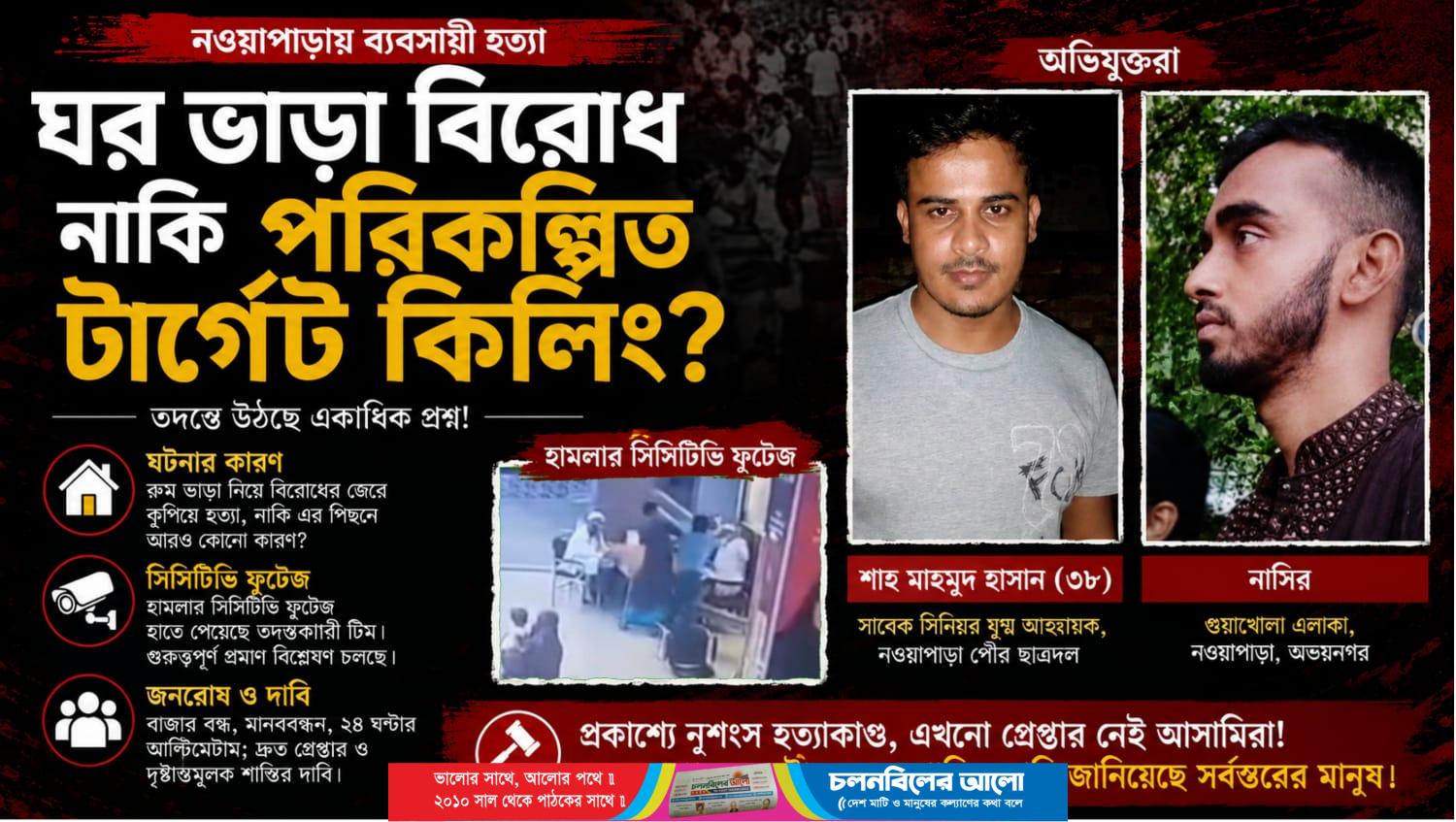 নওয়াপাড়ায় ব্যবসায়ী আনিছুর রহমান হত্যার তিনদিন পার হলেও জড়িতদের আটক করতে পারেনি আইনশৃঙ্খলা বাহিনী 