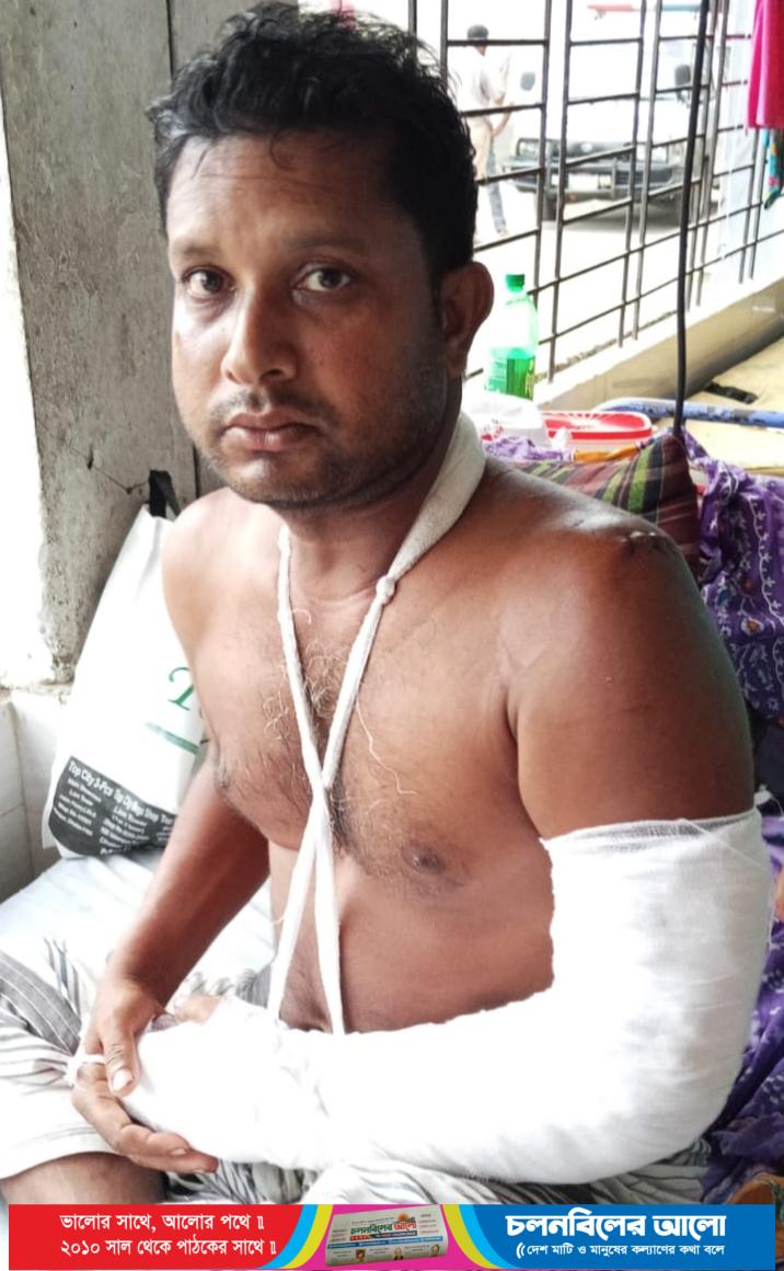আটঘরিয়ায় পৃর্ব শক্রতার জেরে এক ব্যক্তিকে কুপিয়ে জখম 