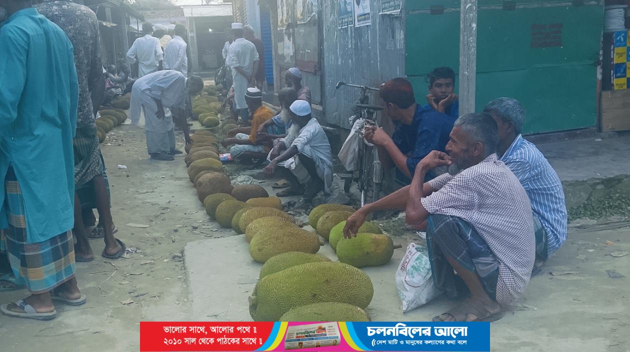 রসালু কাঁঠালে ভরে উঠেছে নান্দাইলের বাজার, হাসি কৃষকের মুখে