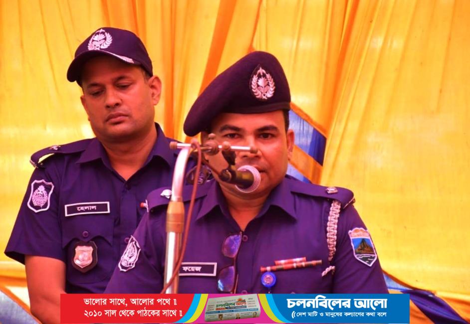 জনবান্ধন ও মানবিক পুলিশি সেবা দিতে প্রস্তুত ফরিদপুর থানার ওসি ফয়েজ উদ্দিন মৃধা
