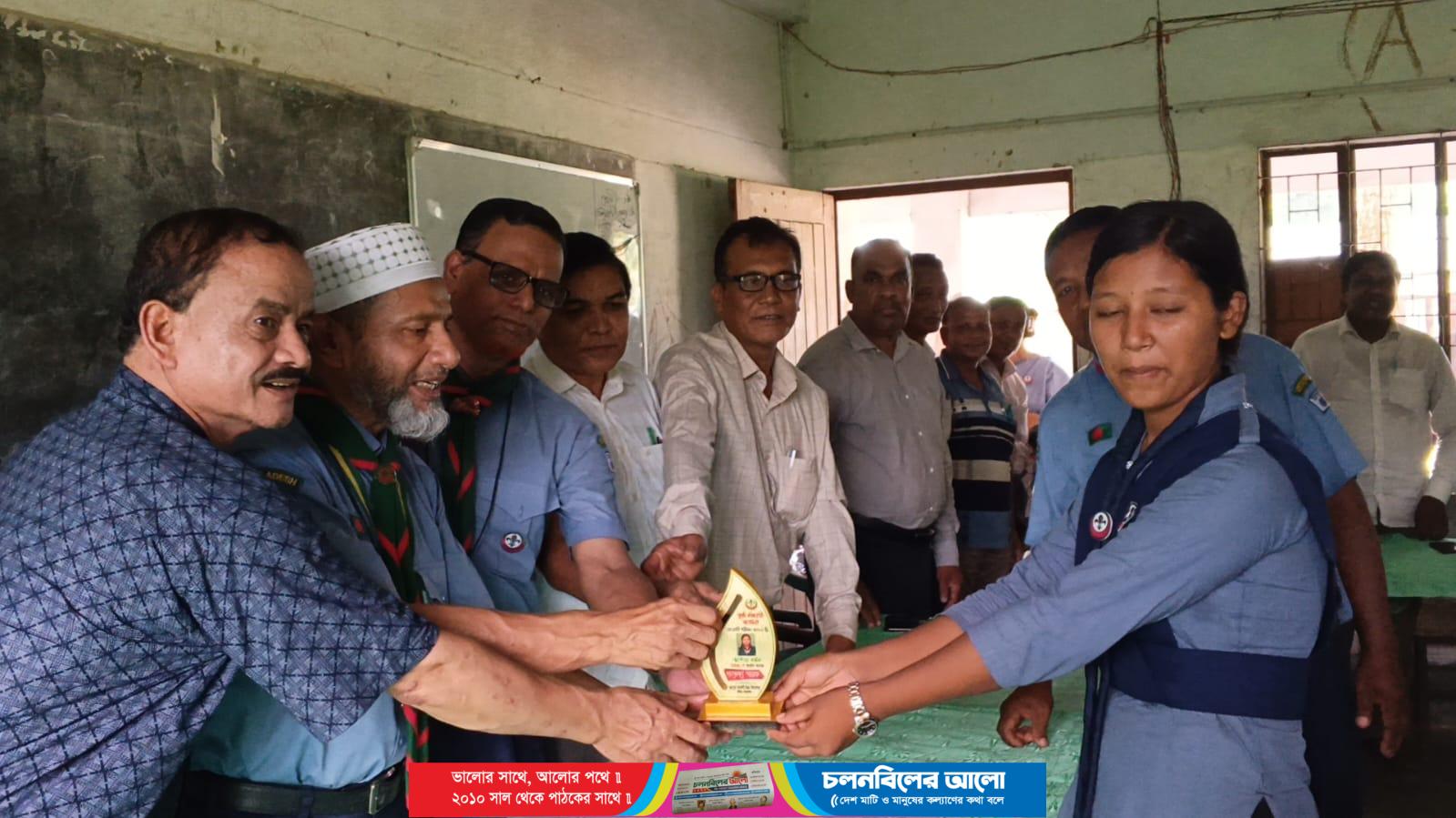 স্কাউটের বিভিন্ন কর্মসূচি পরিদর্শন ও কৃতি শিক্ষার্থীদের সংবর্ধনা