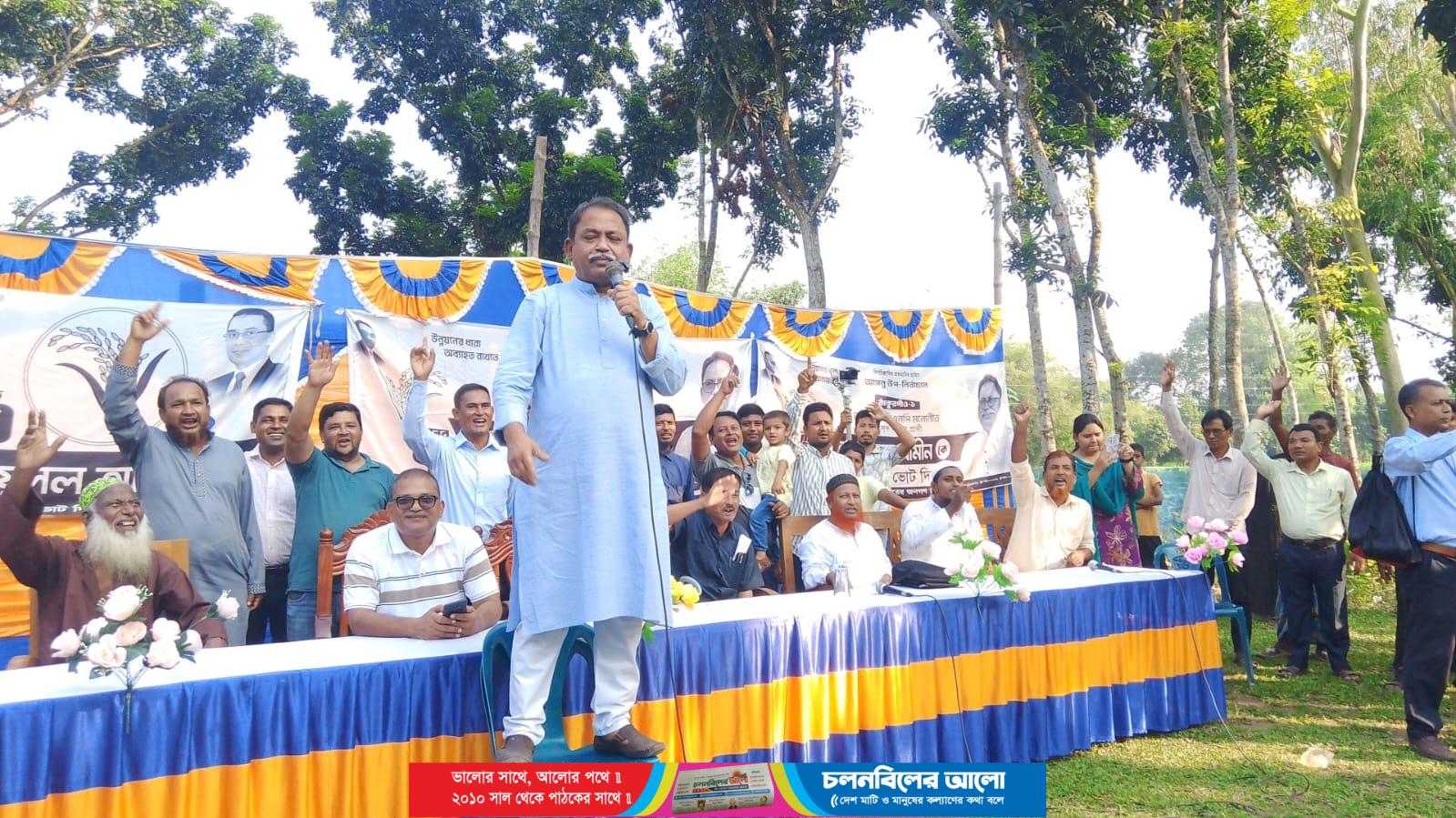 রুহিয়ায় মির্জা ফয়সল আমিনের দিনব্যাপী গণসংযোগ