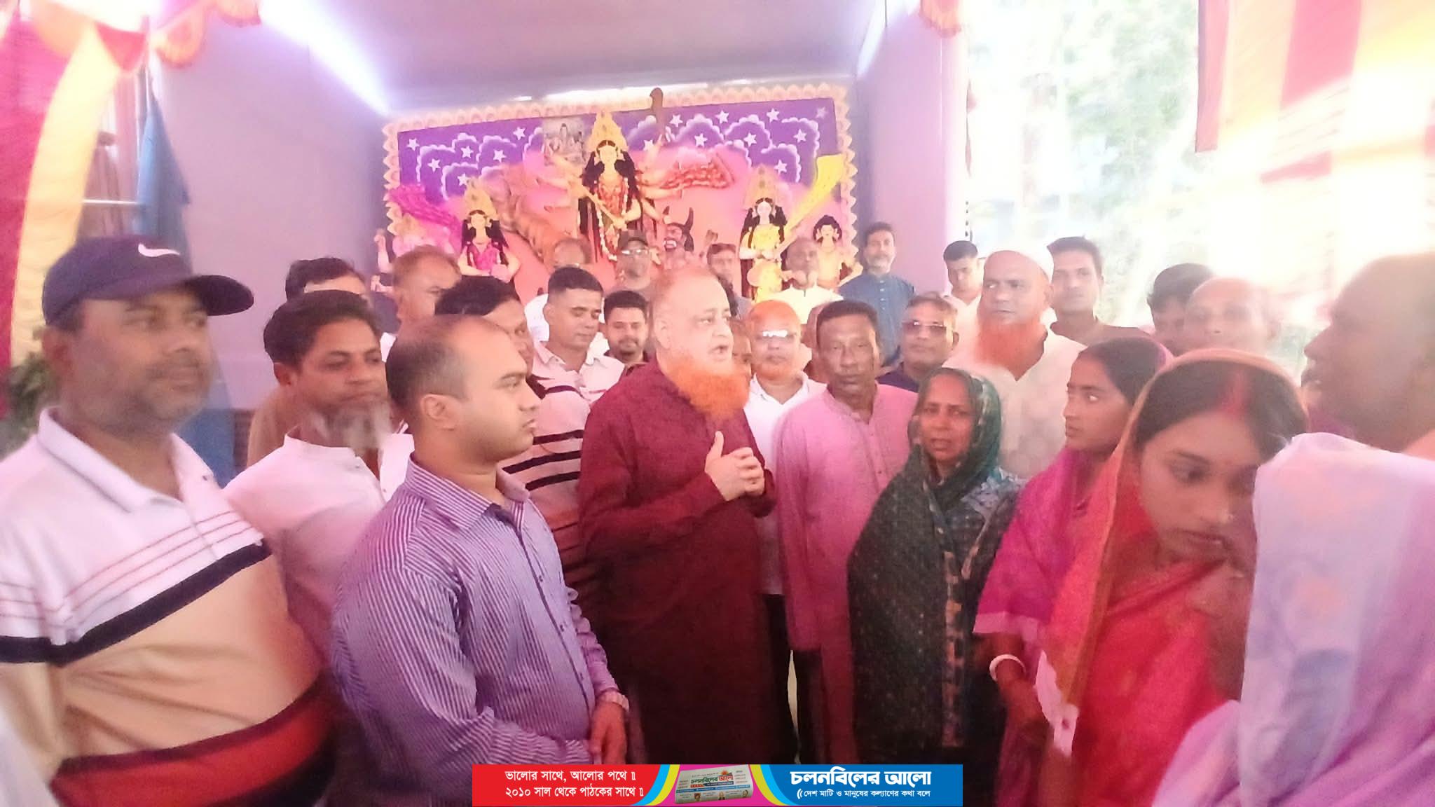 নাগরপুরে দুর্গা পূজার প্রস্তুতি পরিদর্শন করলেন এমপি  লাভলু